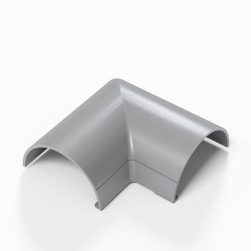 D-Line Trunking - 50x25mm Aluminium-Effect Flat Bend