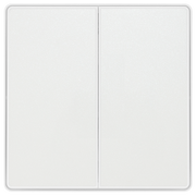 BG Electrical Evolve Pearlescent White - Double, 2 way switch, edge rocker