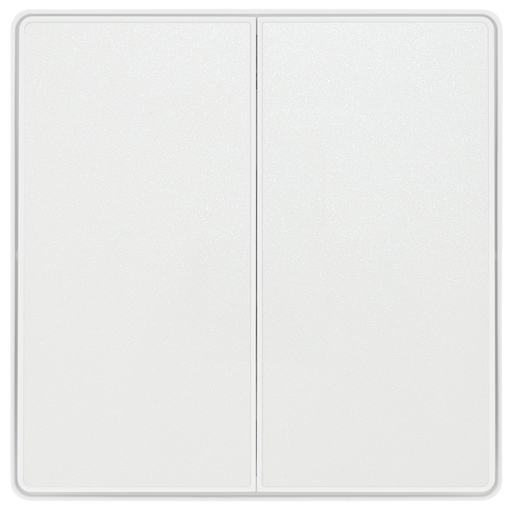 BG Electrical Evolve Pearlescent White - Double, 2 way switch, edge rocker
