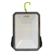 Luceco Folding Magnetic - USB-C rechargeable magnetic worklight with Power-bank for charging devices. Fully adjustable with and 3 lighting modes up to 1300 Lumens making ideal for professional and recreational applications.