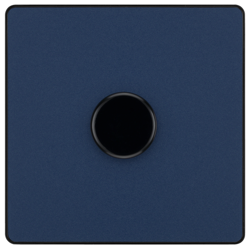 BG Electrical Evolve Matt Blue - Single, 2 way push 200W