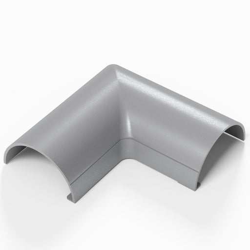D-Line Trunking - 30x15mm Aluminium-Effect Flat Bend