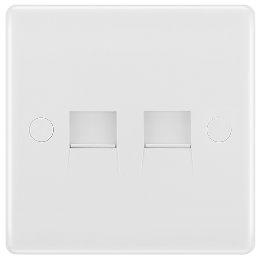 BG Electrical 800 Series - Double, RJ11 telephone socket (screw)