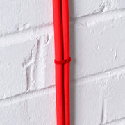 D-Line Fire Clip - Safe-D Stag-Clip for 2x 8-10mm φ cables. Twin, Red - Pack of 100