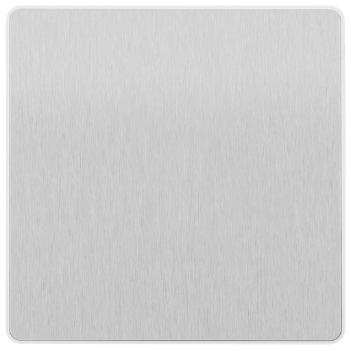 BG Electrical Evolve Brushed Steel - Single, blank plate