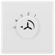 BG Electrical 800 Series - Single, 1 way, rotary fan controller