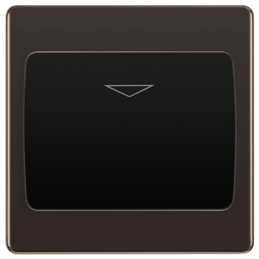 BG Electrical Flatplate Screwless Black Nickel - Hotel key card switch