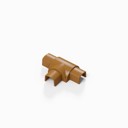 D-Line Trunking - 16x8mm Oak-Effect Equal Tee