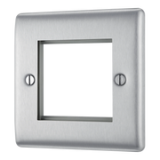 BG Electrical Euro Module - 2 module - square