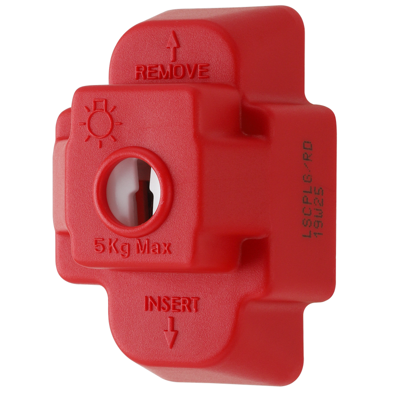 BG Electrical Ceiling Accessories - 4 pin plug - red