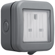 BG Electrical Weatherproof IP55 - Single, unswitched, IP55