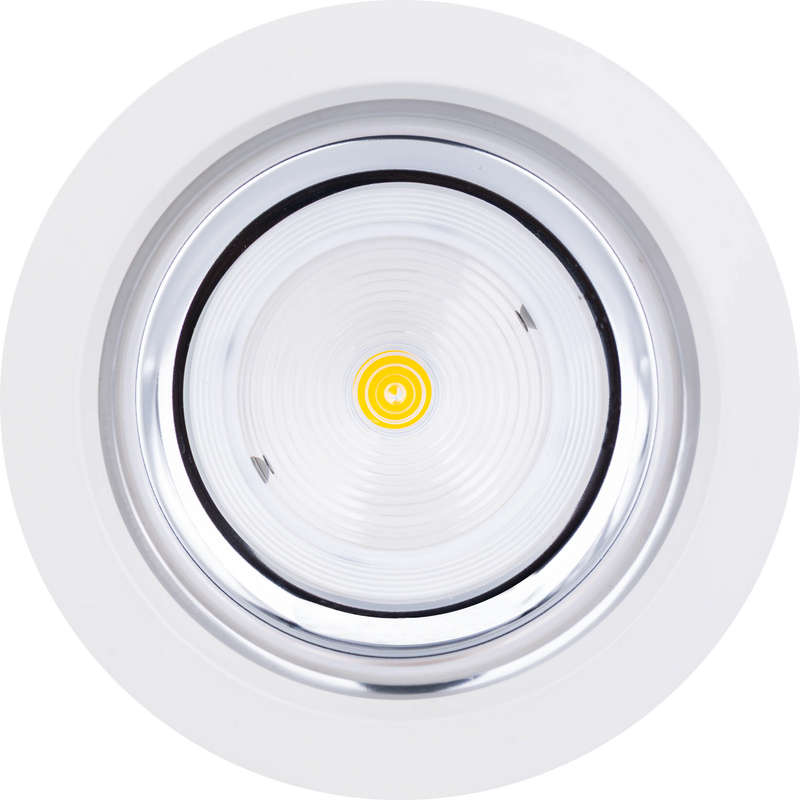 Luceco Platinum Mini Surface Downlight Gloss Reflector RAL 9016 162mm 3300lm 27W 4000K Fixed Output