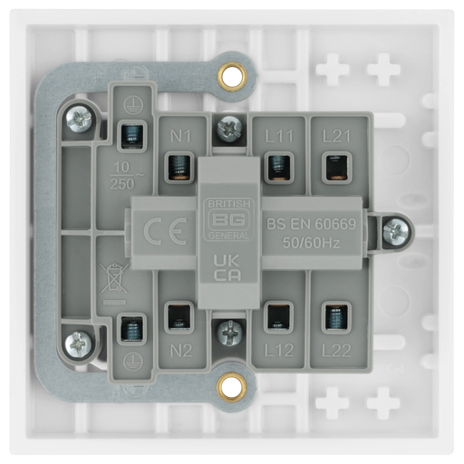 BG Electrical Ceiling Accessories - 10A triple pole fan isolator