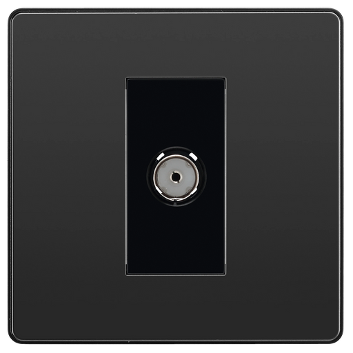 BG Electrical Evolve Black Chrome - Single, co-axial