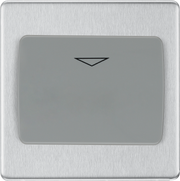 BG Electrical Flatplate Screwless Brushed Steel - Hotel key card switch