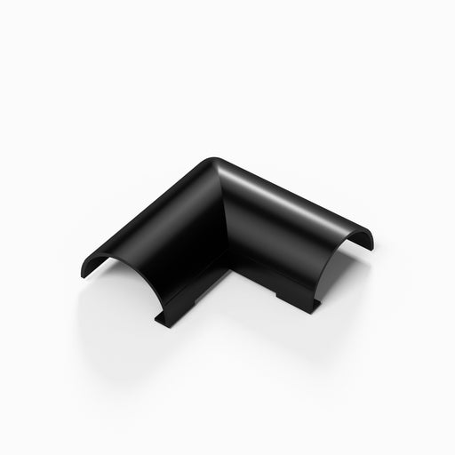 D-Line Trunking - 20x10mm Black Flat Bend