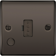 BG Electrical Nexus Metal Black Nickel - Unswitched and fused with flex outlet