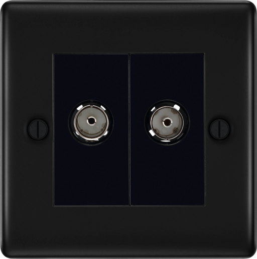 BG Electrical Nexus Metal Matt Black - Double co-axial