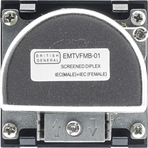 BG Electrical Euro Module - TV and radio - TV IEC male radio IEC female