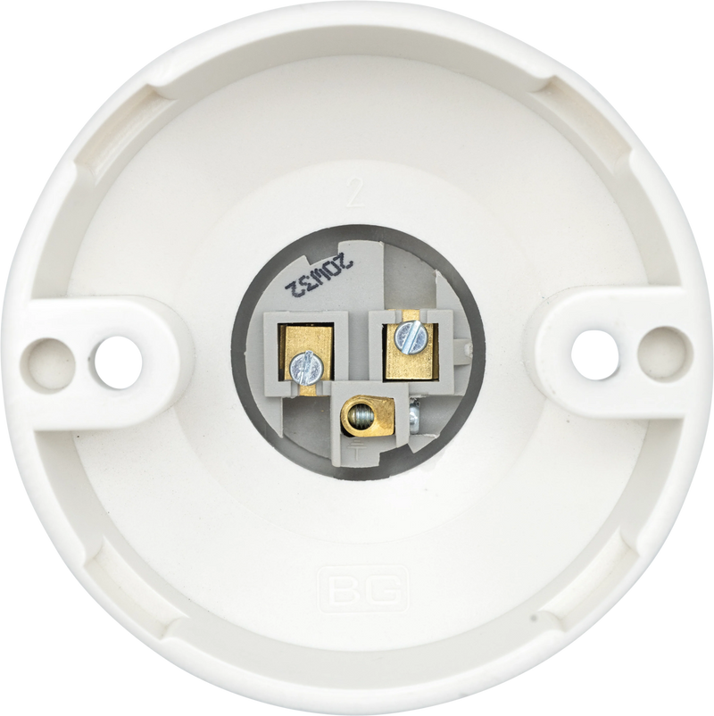 BG Electrical Ceiling Accessories - 3 terminals, HO skirt