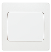 BG Electrical Evolve Pearlescent White - Single, 2 way switch, wide rocker