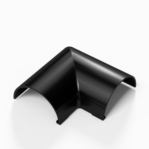 D-Line Trunking - 50x25mm Black Flat Bend