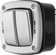 BG Electrical Weatherproof Decorative - Double, 2 way, IP66