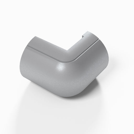 D-Line Trunking - 30x15mm Aluminium-Effect External Bend