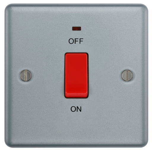 BG Electrical Metal Clad - 45A, double pole, single plate, with indicator