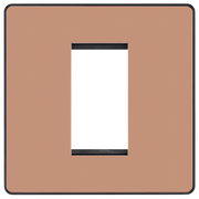 BG Electrical Euro Module - 1 module - square