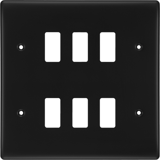 BG Electrical Grid - 6 module, square