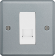 BG Electrical Metal Clad - Single, telephone socket, secondary