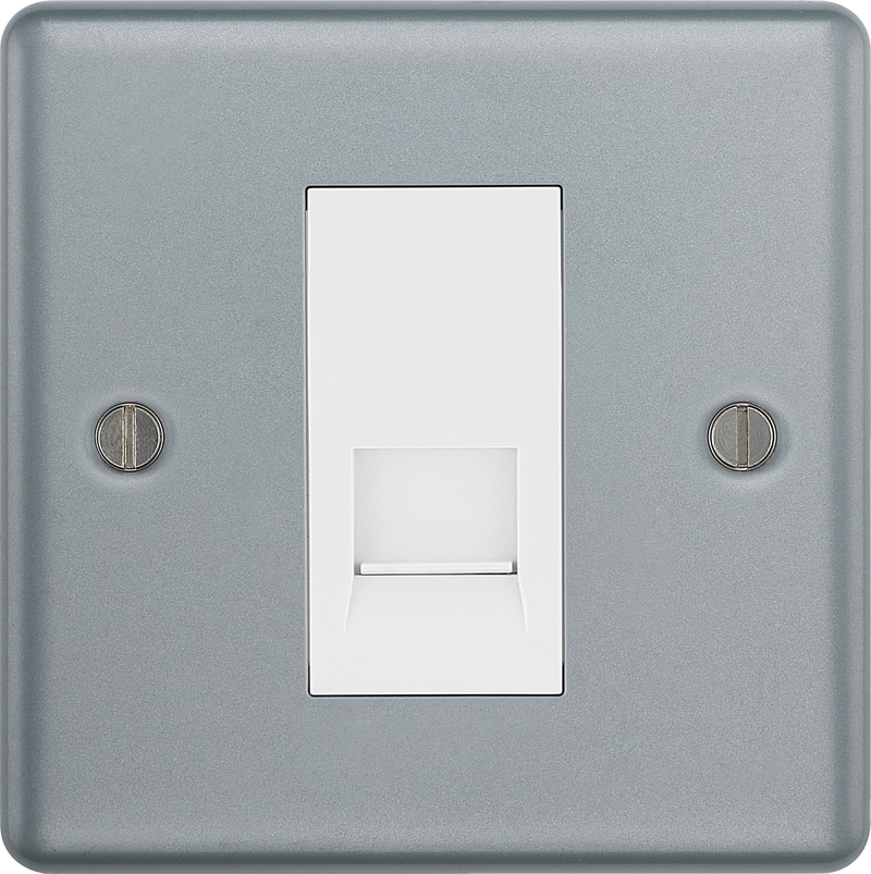BG Electrical Metal Clad - Single, telephone socket, secondary