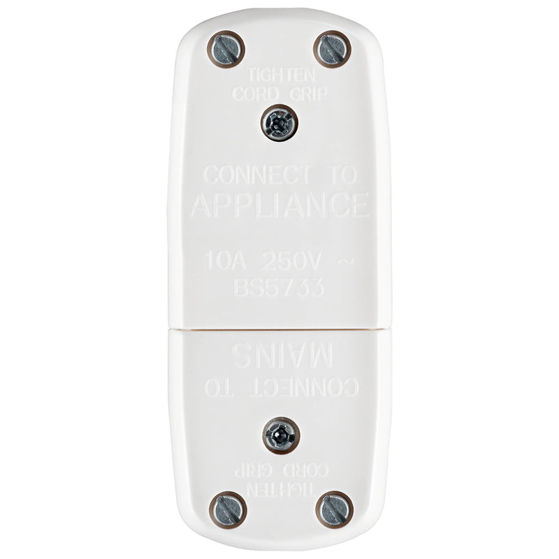 BG Electrical Contractor - Flex Connector, 10A, 3 Terminal, Male & Female