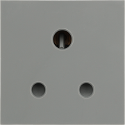 BG Electrical Euro Module - 5A round pin, unswitched socket