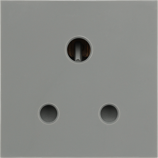 BG Electrical Euro Module - 5A round pin, unswitched socket