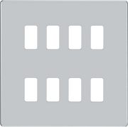 BG Electrical Grid - 8 module, square