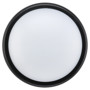 Luceco Ext Residential - Exterior residential bulkhead round 450lumens with white or black bezel
