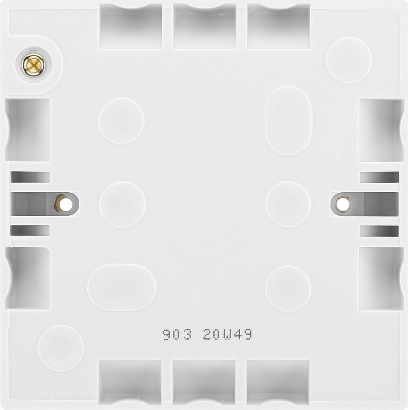 BG Electrical 900 Series - Single with earth terminal, 19mm