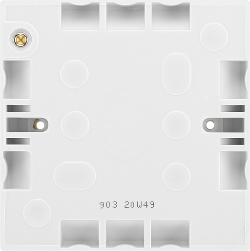 BG Electrical 900 Series - Single with earth terminal, 19mm