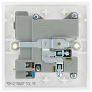 BG Electrical 900 Series - Single switched, single pole, with 2 x USB A