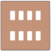 BG Electrical Grid - 8 module, square