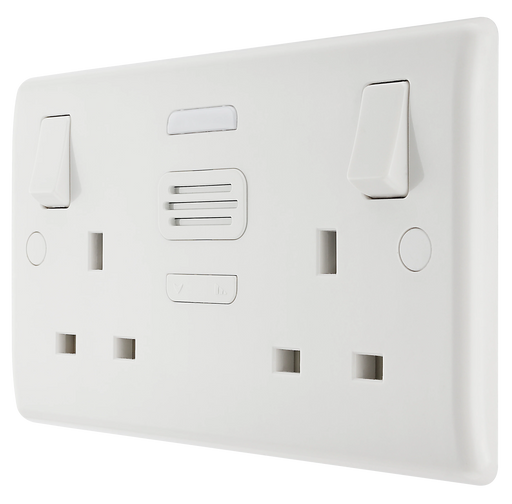 BG Electrical 800 Series - Double, switched, single pole, with door chime