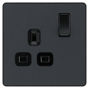 BG Electrical Evolve Matt Grey - Single, switched, single pole