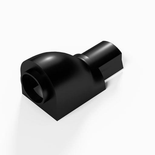 D-Line Trunking - 30x15mm Black Smooth-Fit Circular Adaptor