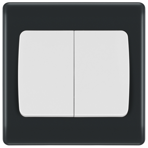 BG Electrical Part M - Double, 2 way switch, wide rocker
