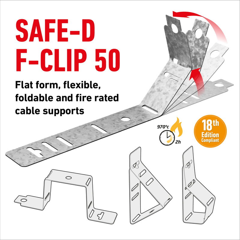 D-Line Fire Clip - Safe-D F-Clip 50 (Pack of 50)