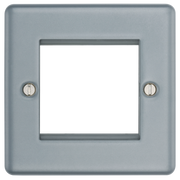 BG Electrical Euro Module - 2 module - square