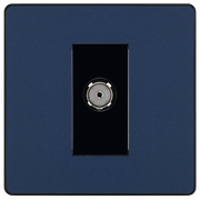 BG Electrical Evolve Matt Blue - Single, co-axial