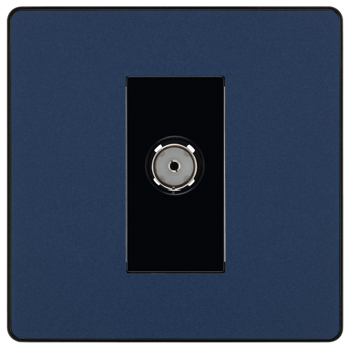 BG Electrical Evolve Matt Blue - Single, co-axial